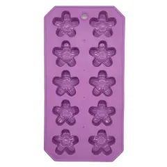 Chef Craft Flexible Thermoplastic 10-Cube Ice Cube Tray - Fun Flower Shapes