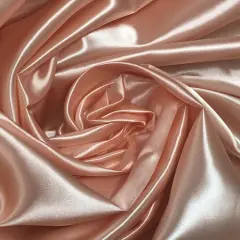 1 Yard Blush Bridal Satin Fabric 58/60 Inch Wide Soft Glossy Polyester for Dressmaking, Drapes & Crafts