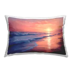 Sunset Reflection on Shore Design by Imagine It Images Throw Pillow 
