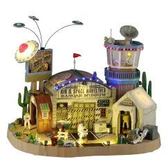 Lemax Spookytown The Air & Space Novelties Hangar Museum