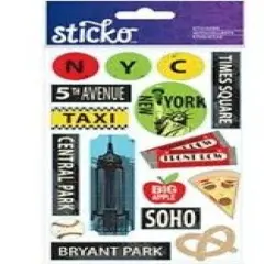 Sticko The Big Apple Flat Stickers