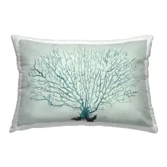 Aquatic Coral Abstraction Design by Grace Popp Throw Pillow 