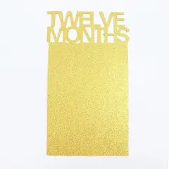 5.5 feet Gold Baby Month Milestone Paper Hanging 1st Birthday GARLAND Party