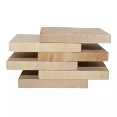 Kitcheniva 25 Pcs 2" Wood Squares Wood Tiles Scrabble Tiles DIY Crafts