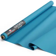 Exquisite Plastic Table Cover Roll &ndash; 40" x 100' Disposable Tablecloth Roll &ndash; Premium Thick 0.5 MIL Plastic Banquet Roll &ndash; Party Table Cover Roll for Events & Catering Turquoise
