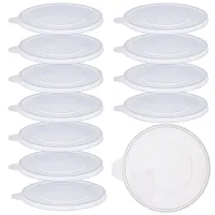 Pouring Masters 12-Pack Mixing Cup Lids for 40 Oz (1200ml) Graduated Plastic Measuring Cup Lids - Storage Seal Top for Pouring Masters Automotive Paint Mixing Cups, Epoxy Resin, Art Supplies