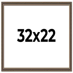 Sculpted Silver Picture Frame - UV Acrylic, Backing Board, Hanging Hardware Included