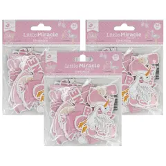 Pack of 3 - Little Birdie Little Miracle Ephemera 90/Pkg-Baby Girl
