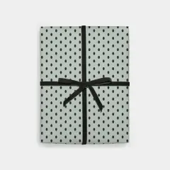 Classic Polka Dot Gift Wrap, Mint Green