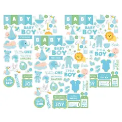 Pack of 3 - Little Birdie Little Miracle Ephemera 86/Pkg-Baby Boy