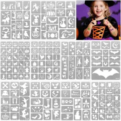 192 PCS Halloween Temporary Tattoo Stencils