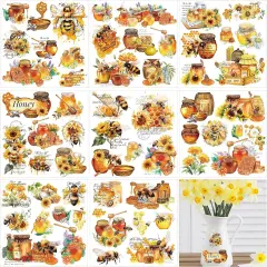 8 Sheets Bee Furniture Transfers Decals 5.9x5.9 inch
