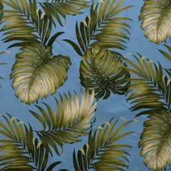 1 Yard Split & Palm Leaves Upholstery Cotton Fabric, 56-58 Inches wide