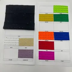 1 Yard Rhinestone Stretch Spandex Fabric Nylon for Costumes, Leggings & D&eacute;cor Width 54" Neon Orange