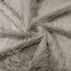 1 Yard Solid Faux Fur Fabric for Costumes, Decor, pillows & beddings Platinum