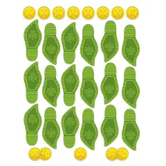 12 Pack Bulk St. Patrick's Day Leprechaun Footprints & Coins PNP