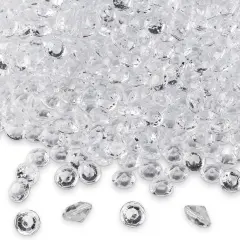 2000 Pack of 1 Carat 6.5mm Jewels (Clear) Diamond Table Confetti, Vase Filler
