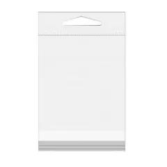 Crystal Clear Hanging Bags 3" x 4" + Flap 500 pack J5