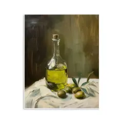 Stupell Industries Olive Oil Still Life Wall Plaque Design by Arlington Prints