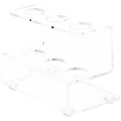 Plymor Clear Acrylic Flatware Display Stand, 3.25" H x 4.5" W x 3" D