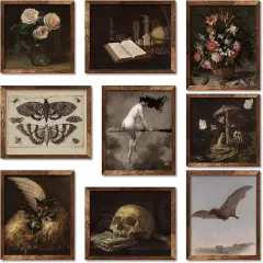 9Pcs Dark Academia Wall Art