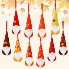 10Pcs Thanksgiving Hanging Gnomes Ornaments