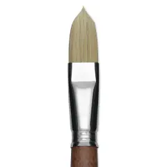 Escoda Futura Synthetic Bristle Brush - Series 5418, Long Filbert, Size 20, Long Handle