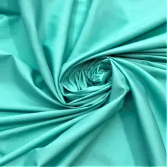 1 Yard Aqua Poly Cotton Fabric Lightweight, Soft, and Vibrant 59/60&Prime; Wide