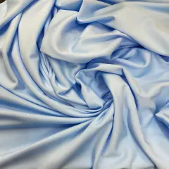 1 Yard Light Blue Scuba Knit Stretch Fabric for Sewing Apparel Costumes Dresses Crafts 59&Prime;-60&Prime; Wide