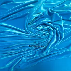 1 Yard Vibrant Turquoise Stretch Velour Fabric Silky Plush Feel with Graceful Weighted Drape 58/60 Inch Width