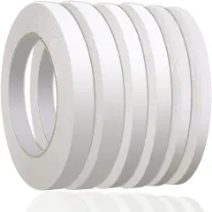 236 Yards Double Sided Tape - 6 Rolls, (1/4", 1/3", 1/2")