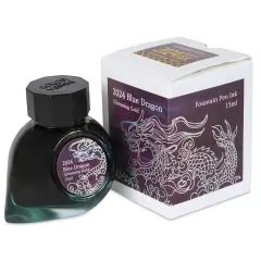 Colorverse Blue Dragon Fountain Pen Ink - Glistening Gold, 15 ml