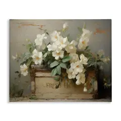 Stupell Industries Fresh Rustic Flowers Canvas Design By Ramona Murdock