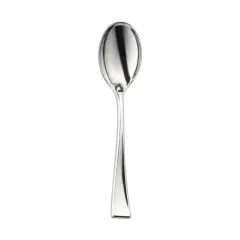 Shiny Metallic Silver Mini Plastic Disposable Tasting Spoons (960 Spoons)