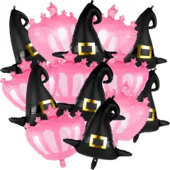 14 Pcs Halloween Witch Hat Balloons