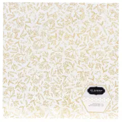 Jen Hadfield Along The Way Foiled Cardstock 12"X12"-W/Gold Foil