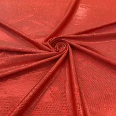 1 Yard Foggy Shattered Glass Foil Spandex Fabric 4 Way Stretch Reflective Nylon Blend 58-60 inches width Orange