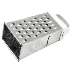 Chef Craft 6.75" Stainless Steel Pyramid Grater - 4 Different Graters In One - Coarse, Fine, Super Fine, Cheese Slicer