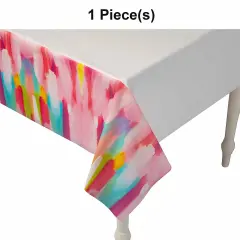 54" x 108" Happy Birthday Party Plastic Tablecloth