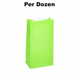 Paper Treat Bags 5"x 10" - 12 Pc Neons-assorted