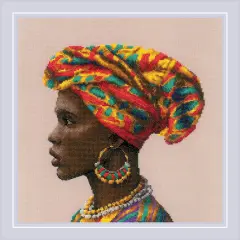 RIOLIS Counted Cross Stitch Kit 11.75"X11.75"-Amazing Women. Africa