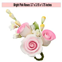 Multi-Color Spray Assortment Gum Paste Sprays Bright Pink Roses