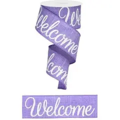 2.5" Welcome Royal Ribbon: Lavender (10 Yards)