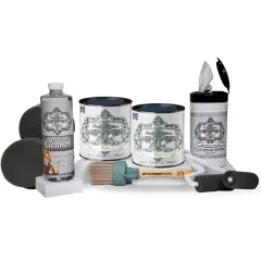 ALL-IN-ONE Paint, 2 Quart Cabinet Paint Bundle and Tool Kit Polo