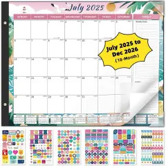 Desk Calendar 2025-2026 - 22'' x 17'' - Seasons
