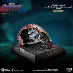 Avengers: Endgame Iron Man Mark 50 Helmet Battle Table Top Statue