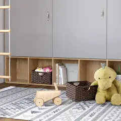 Seville Classics Handwoven Basket (2-Pack) Mocha