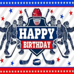 Hockey Themed Edible Icing Sheets fits 1/4 sheet cake or ;larger