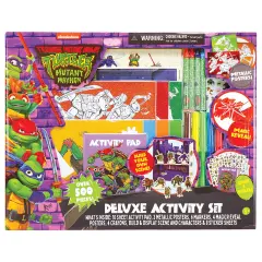 Tara Toy: TMNT Mutant Mayhem - Deluxe Activity Set - Build Your Own Scene, Magic Reveal, Metallic Posters, Teenage Mutant Ninja Turtles Kids Craft Kit