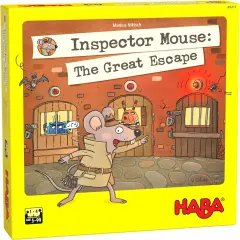 HABA Inspector Mouse: The Great Escape - Detective Board Games for Family Night, Cooperative Memory Games for Ages 5+, Includes 3D Playing Board Multicolor